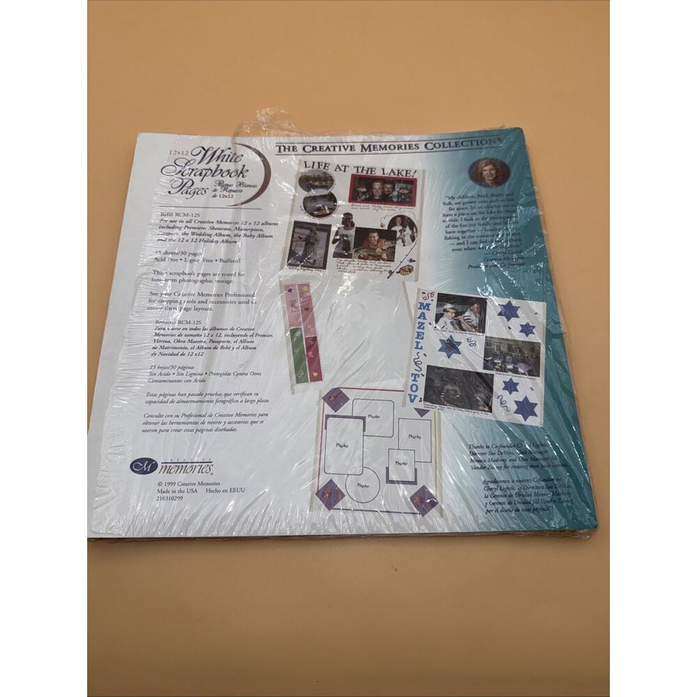 Creative Memories 12 x 12 White Refill Photo Album Pages RCM-12S 13pages